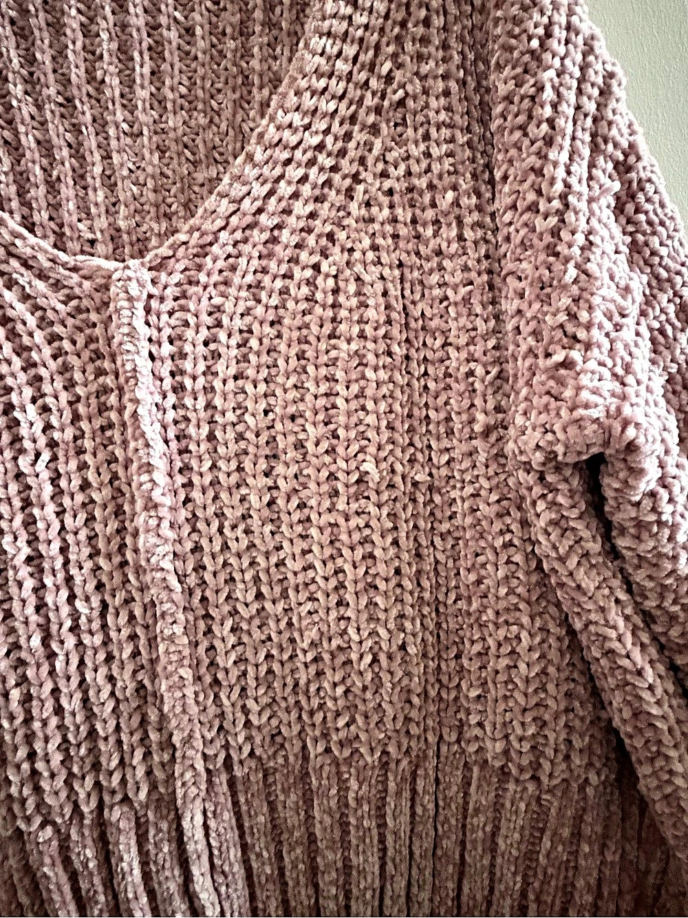 Pink V-Neck Sweater - Picture 3 of 8